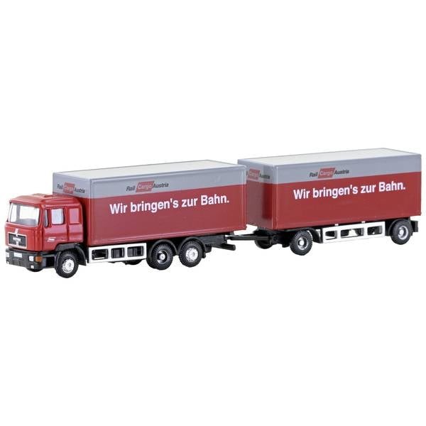 Minis by Lemke LC4608 N Truck Model MAN F90, Suitcase Suspension Train