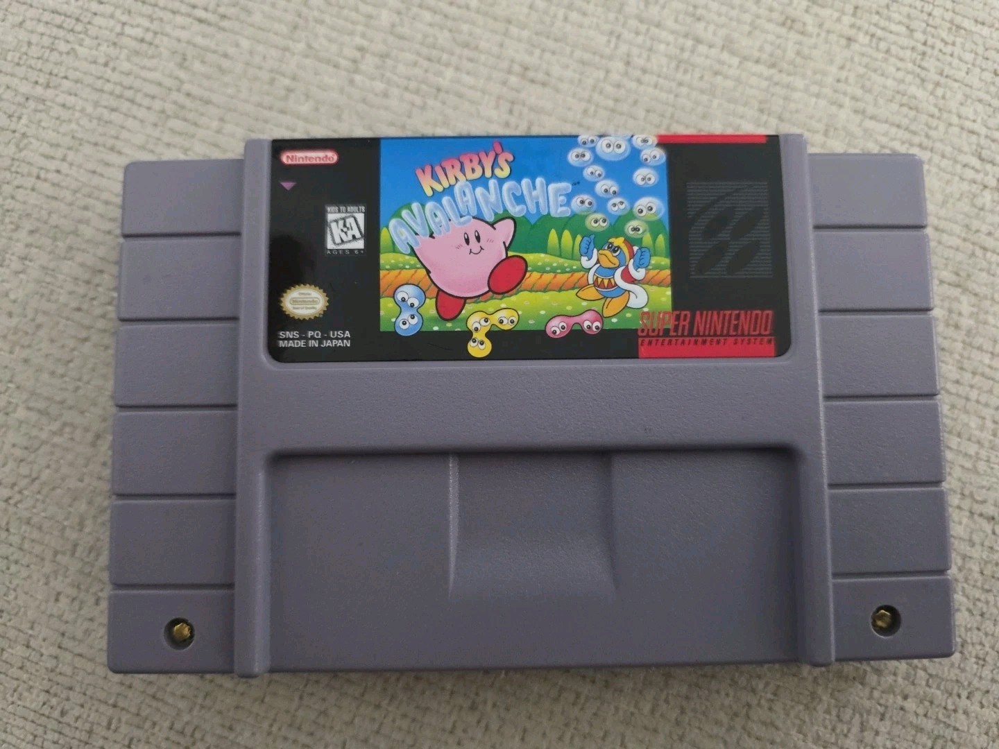 Kirby's Avalanche (Super Nintendo Entertainment System, 1995) Tested Working