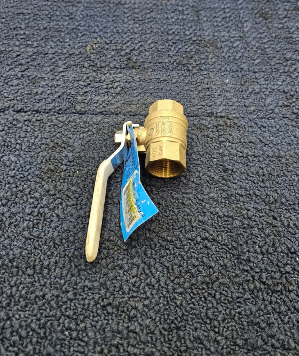 (QTY 2) Nibco TFP600A-LF: 3/4" Threaded DZR Brass Ball Valve Lead-Free 350PSIG