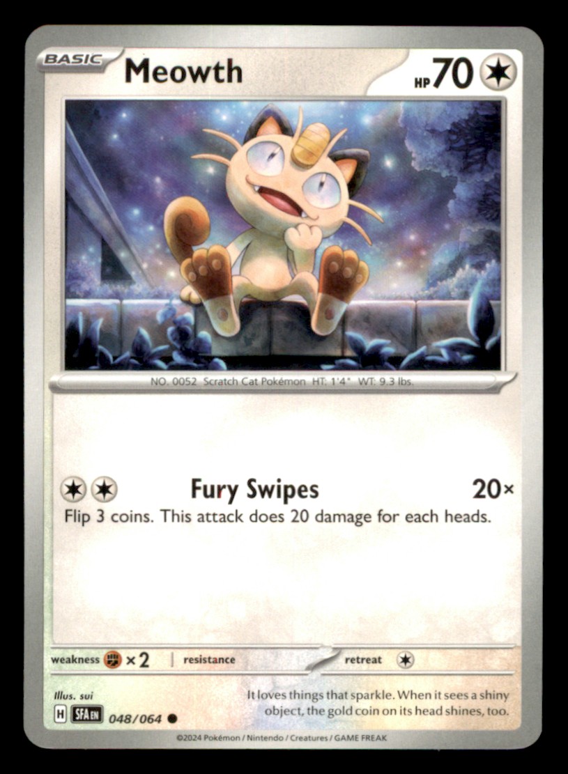 Meowth Common SV: Shrouded Fable 048/064 NM Normal Pokemon
