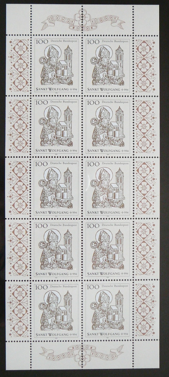 Germany M. Sheet - St. Wolfgang & Church_1994 - MNH.