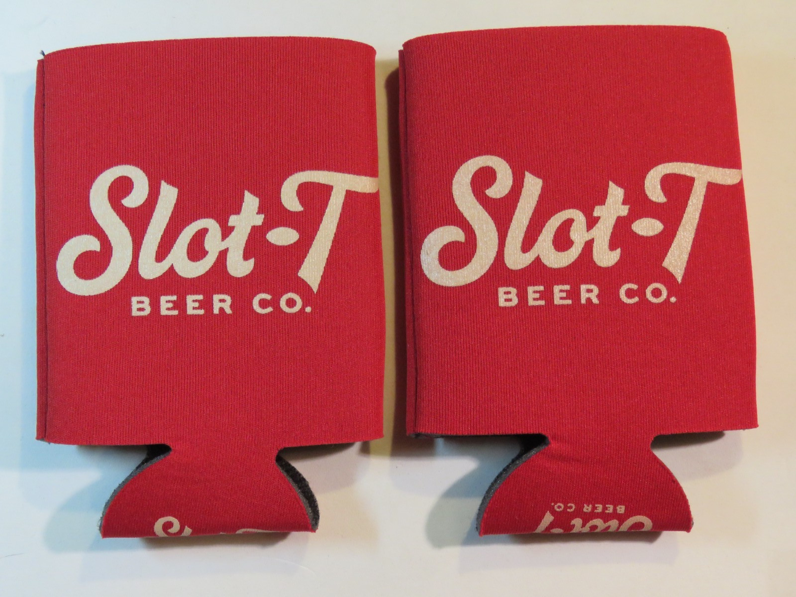 Beer Bottle Can Holder Koozie: SLOT-T Beer Co - Brewed in Liberty Hill, TEXAS