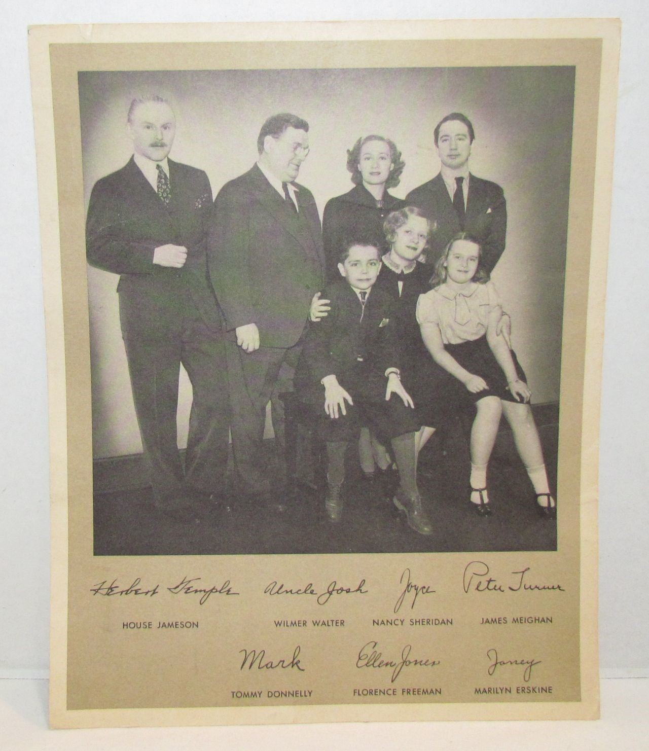 Young Widder Brown Cast Photo, Old Time Radio, House Jameson