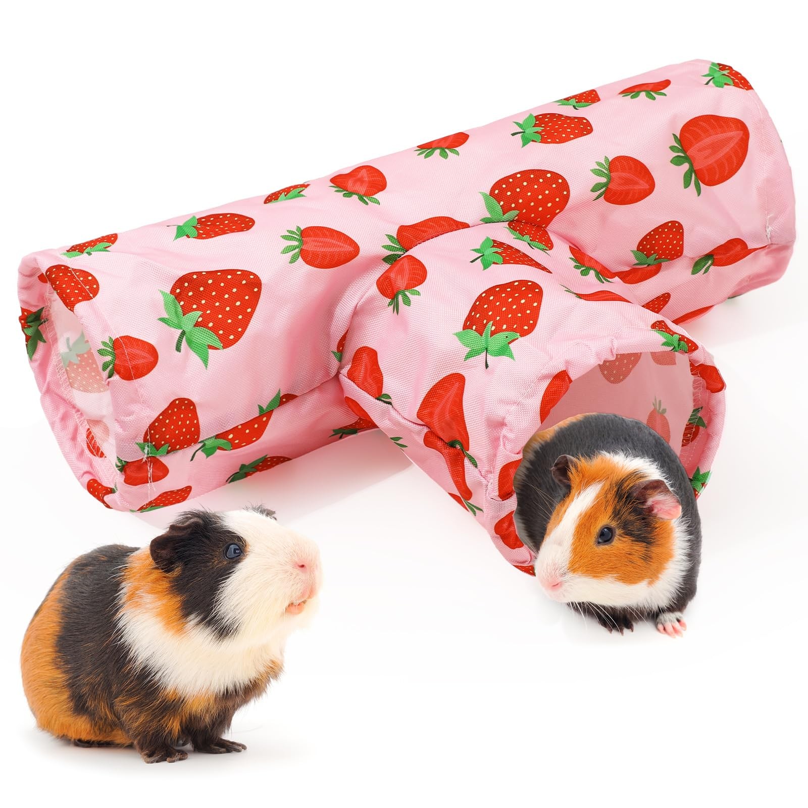 JarThenaAMCS Guinea Pig Tunnel 3 Way Washable 17.7 x 5.9 x inch 