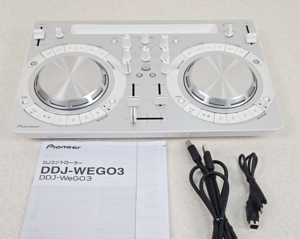 Pioneer DJ, DDJ-WeGO3 White DJ Controller, Tested and Verified by Japan