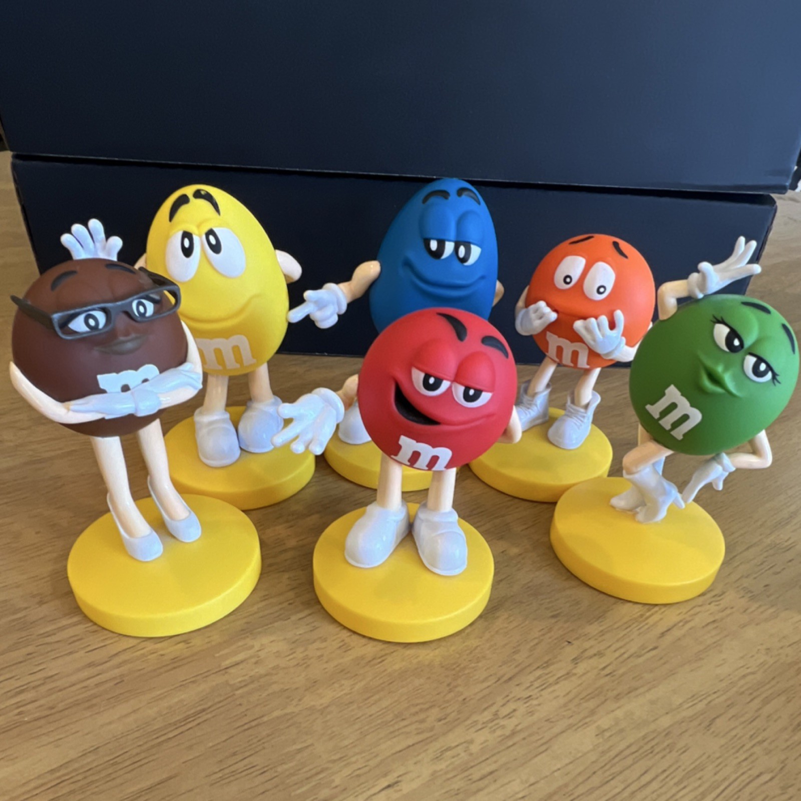 M&M's Character Figurines Set of 6 Multicolor Advertising Collectibles 2019