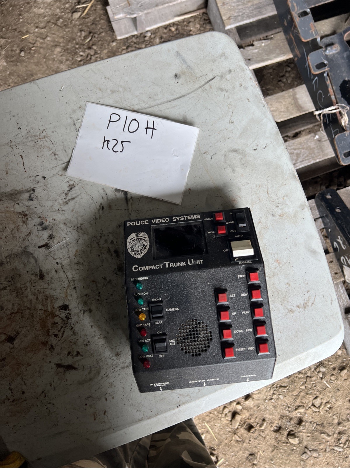 police video systems compact trunk unit