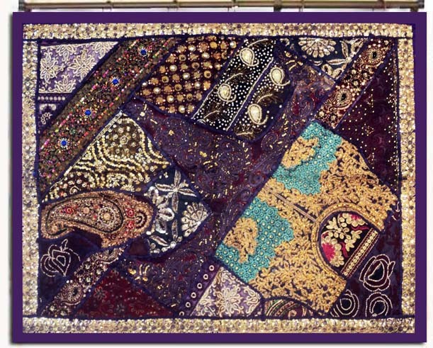 35" HANDCRAFTED SARI WALL HOME DÉCOR WALL HANGING TAPESTRY FESTIVE SEASON GIFT