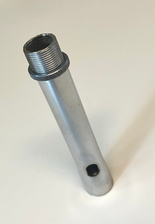 Atlas Sound AD-15B Microphone Tube Extender 4" w/Cable Feed-Through