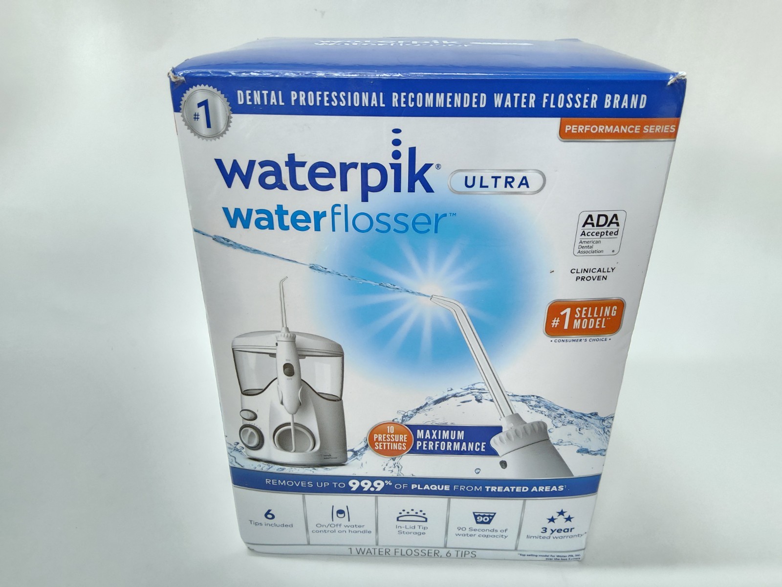 WATERPIK Ultra Water Flosser WP-100W White Healthier Gums Teeth