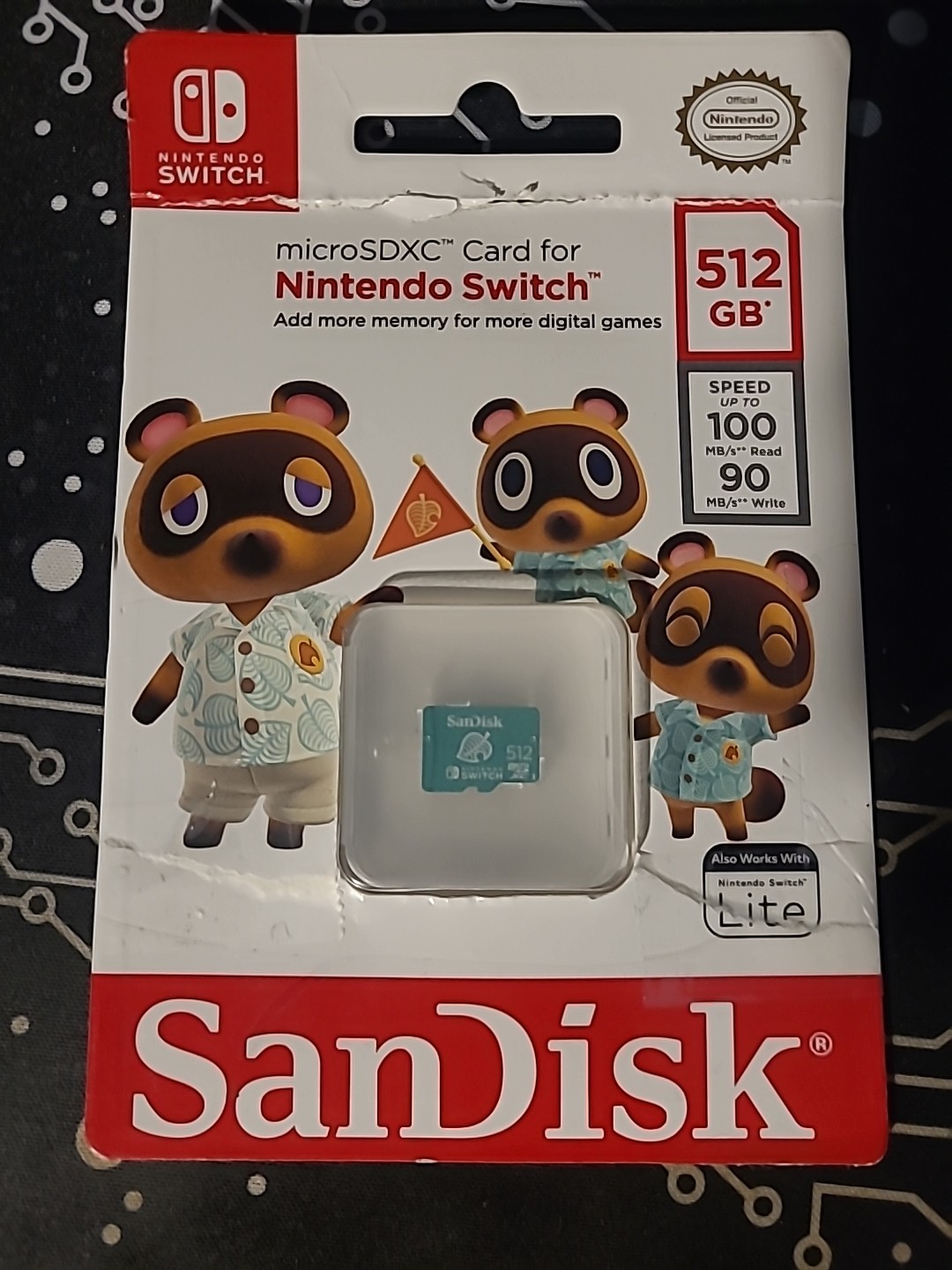 SanDisk 512GB microSDXC Green Animal Crossing Edition for Nintendo Switch