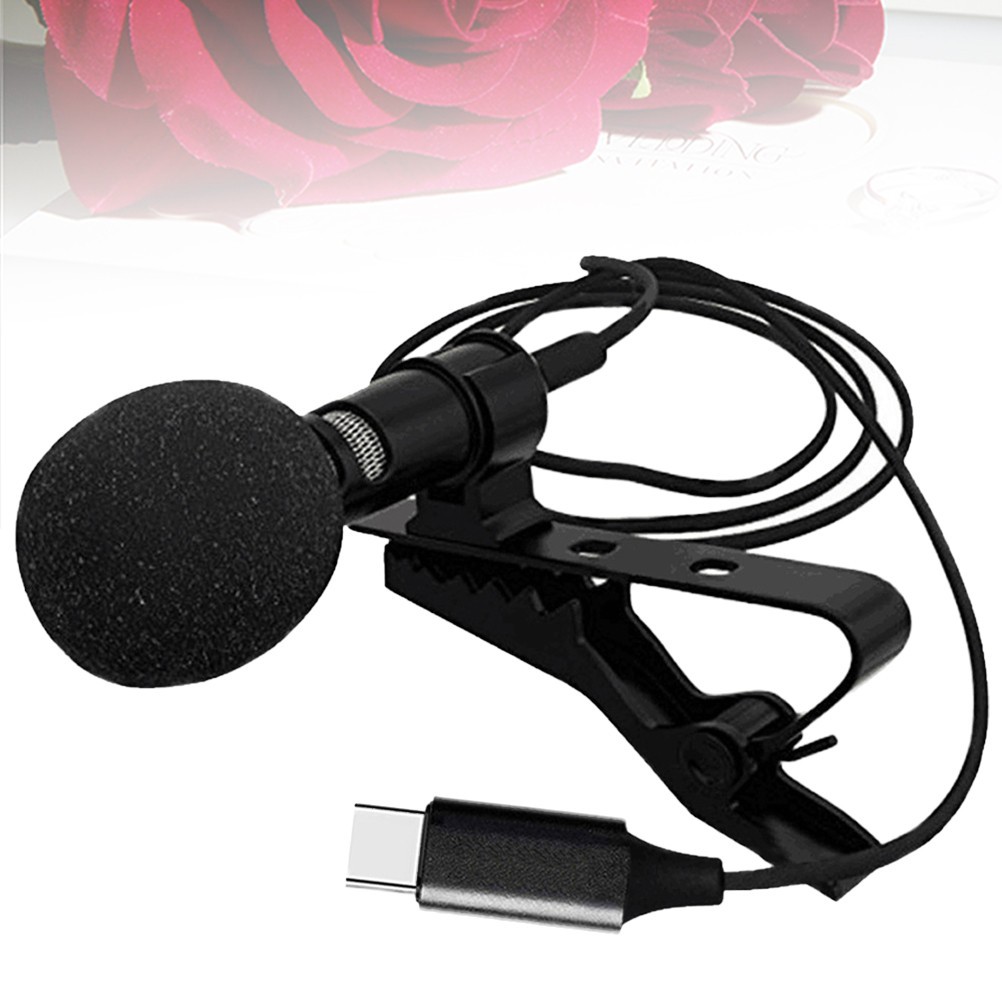  Mini Portable Microphone Small for Recording Lavalier Smartphone