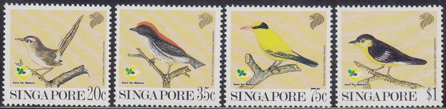 Singapore 1991 MNH (615-618) Birds
