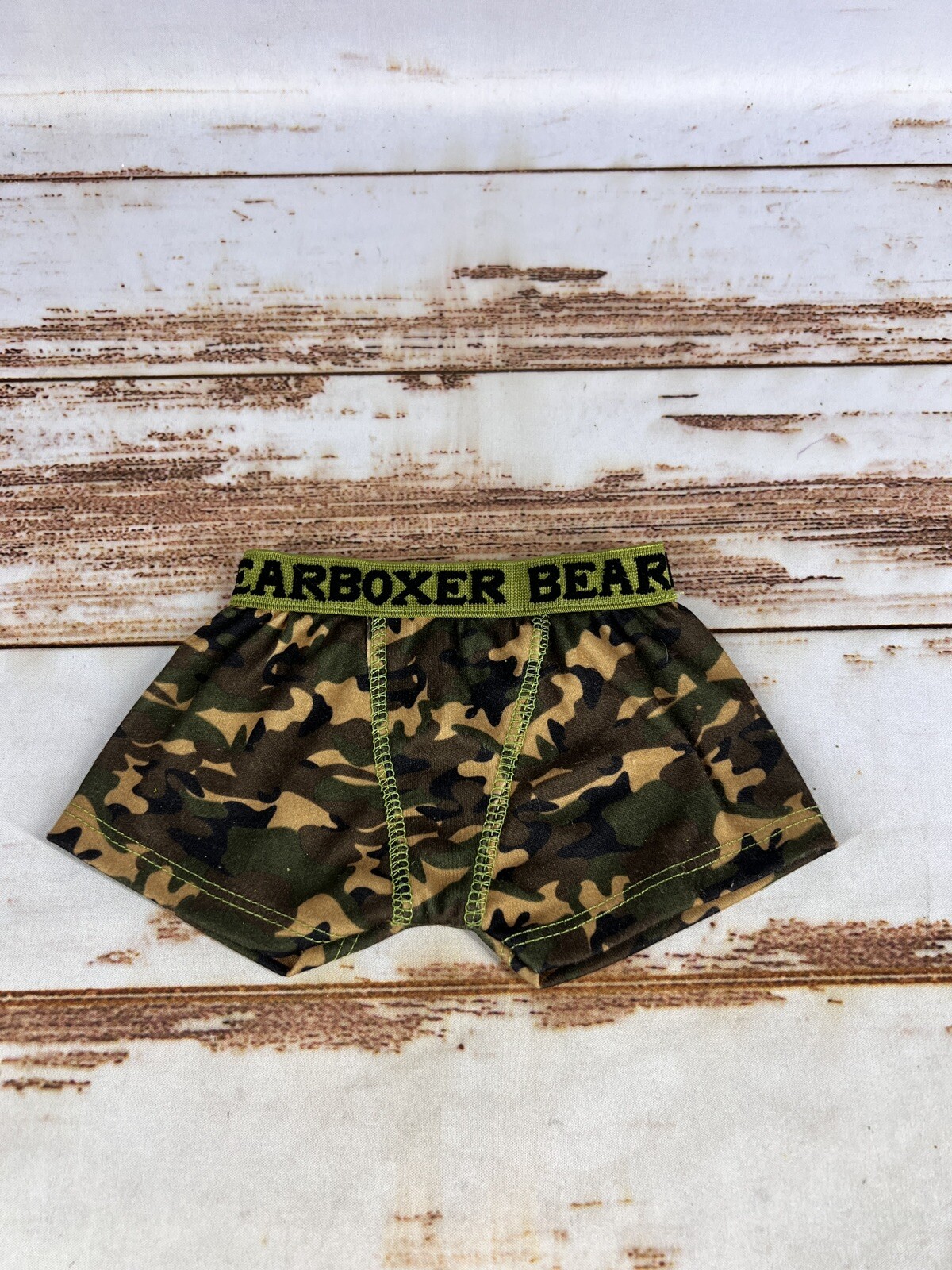 Build A Bear CAMO BEARBOXER Boxer Briefs Green Brown Accessories Clothing