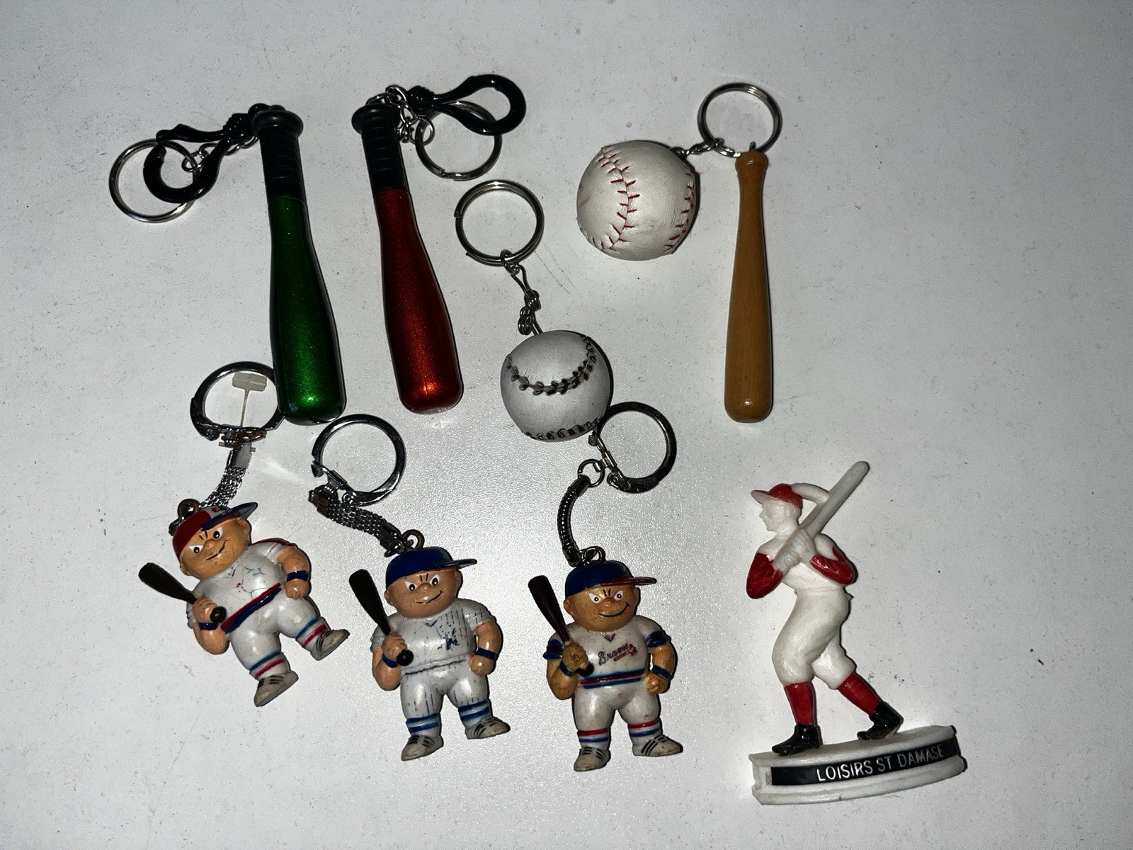 Lot of Vintage Sports Keychains Hockey Soccer Baseball Canada