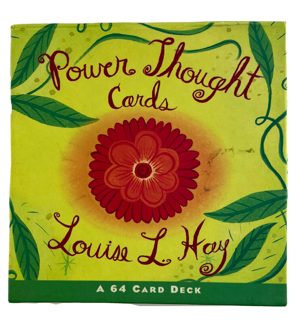 Power Thought Cards by Louse L. Hay a 64 Card Deck of Inspiration Self-Help