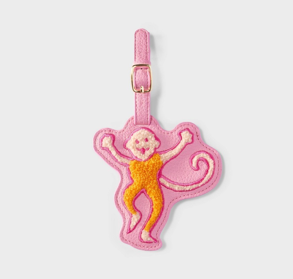 NEW🌟Roller Rabbit Target Roadtrip Monkey Luggage Tag Travel ID 