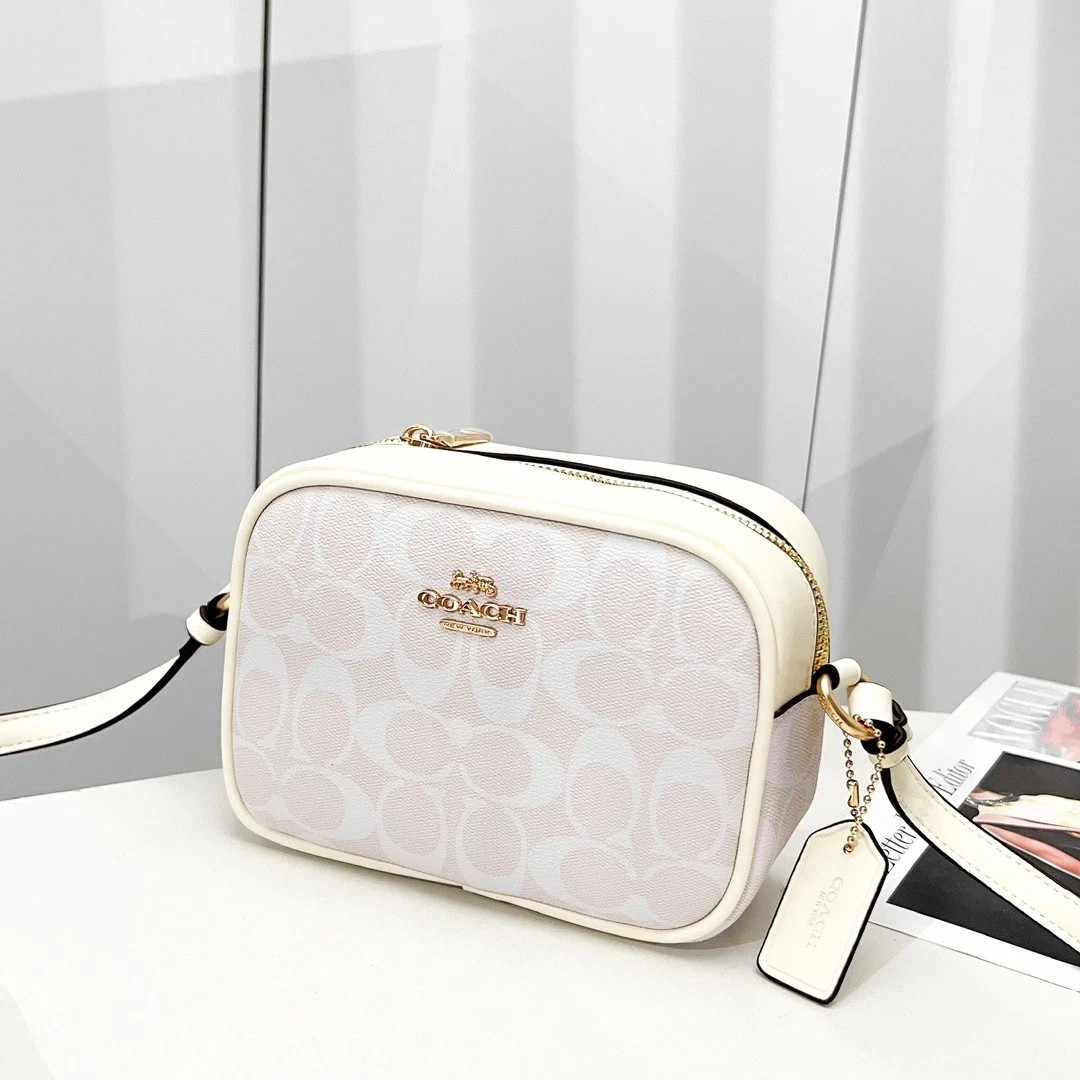 New COACH C9926 Mini Jamie Camera Bag Signature Canvas Leather Outlet from Japan