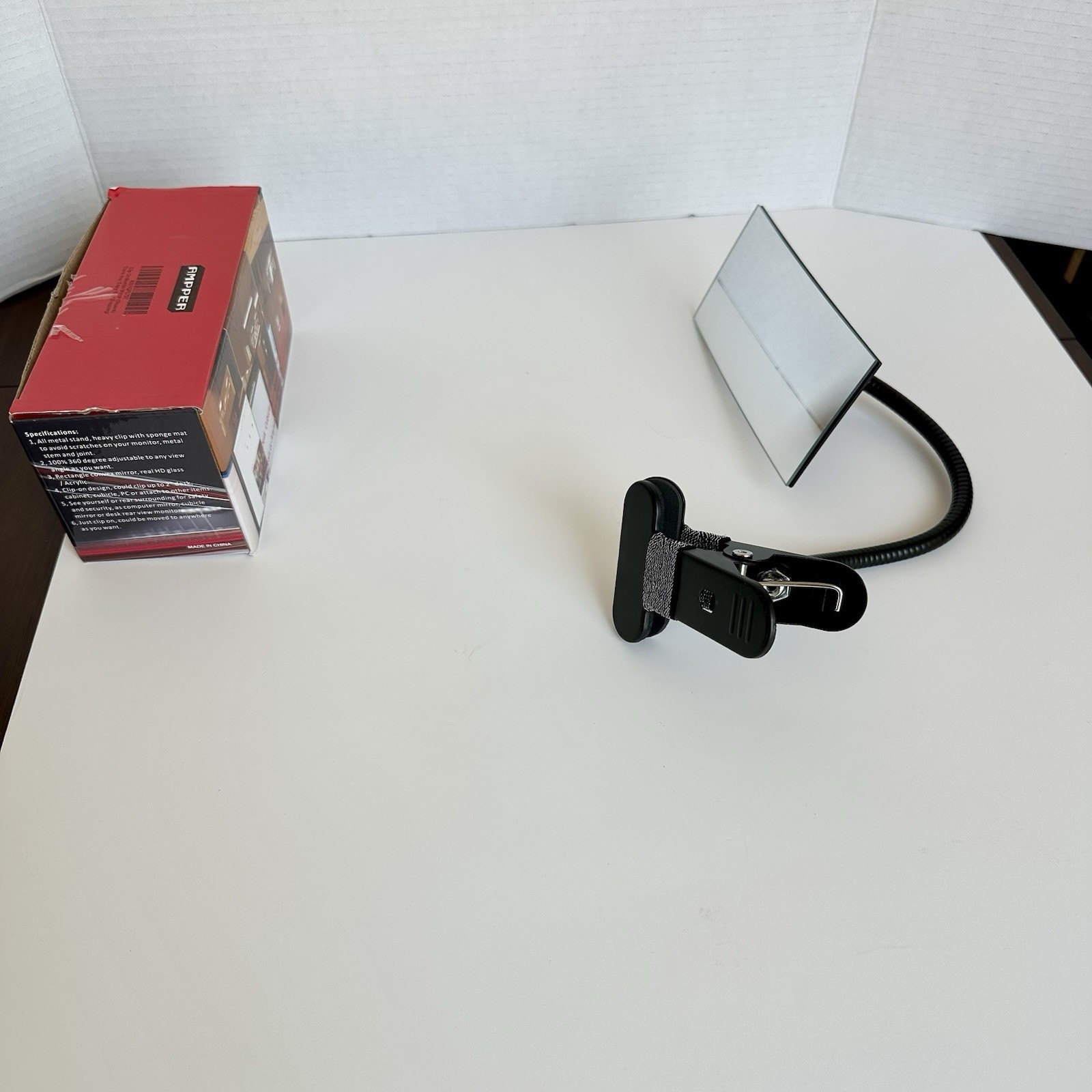 Cubicle Mirror Clip On Security Mirror Personal Safety Ampper Adjustable