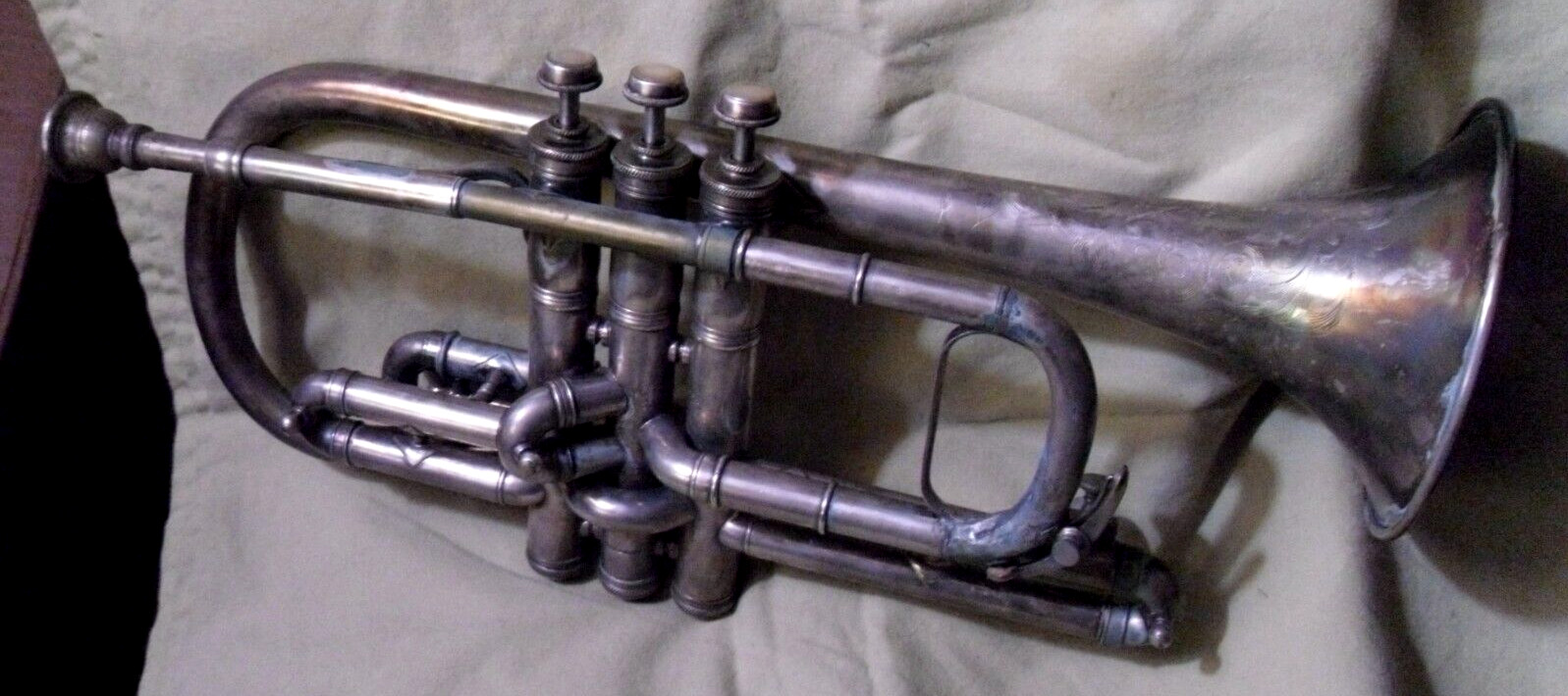 Vintage 1900's Conn-Queror Cornet And Case