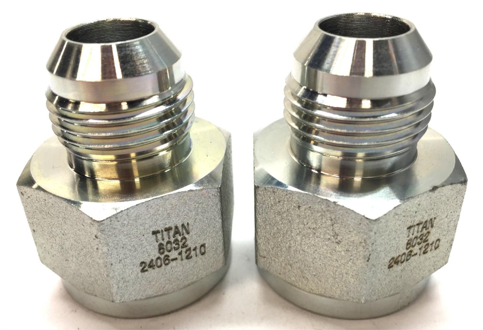 Fastenal 3/4"(F) JIC 1-1/16-12x5/8 JIC(M) Expander/Reducer 2406-12-10 [Lot of 2]