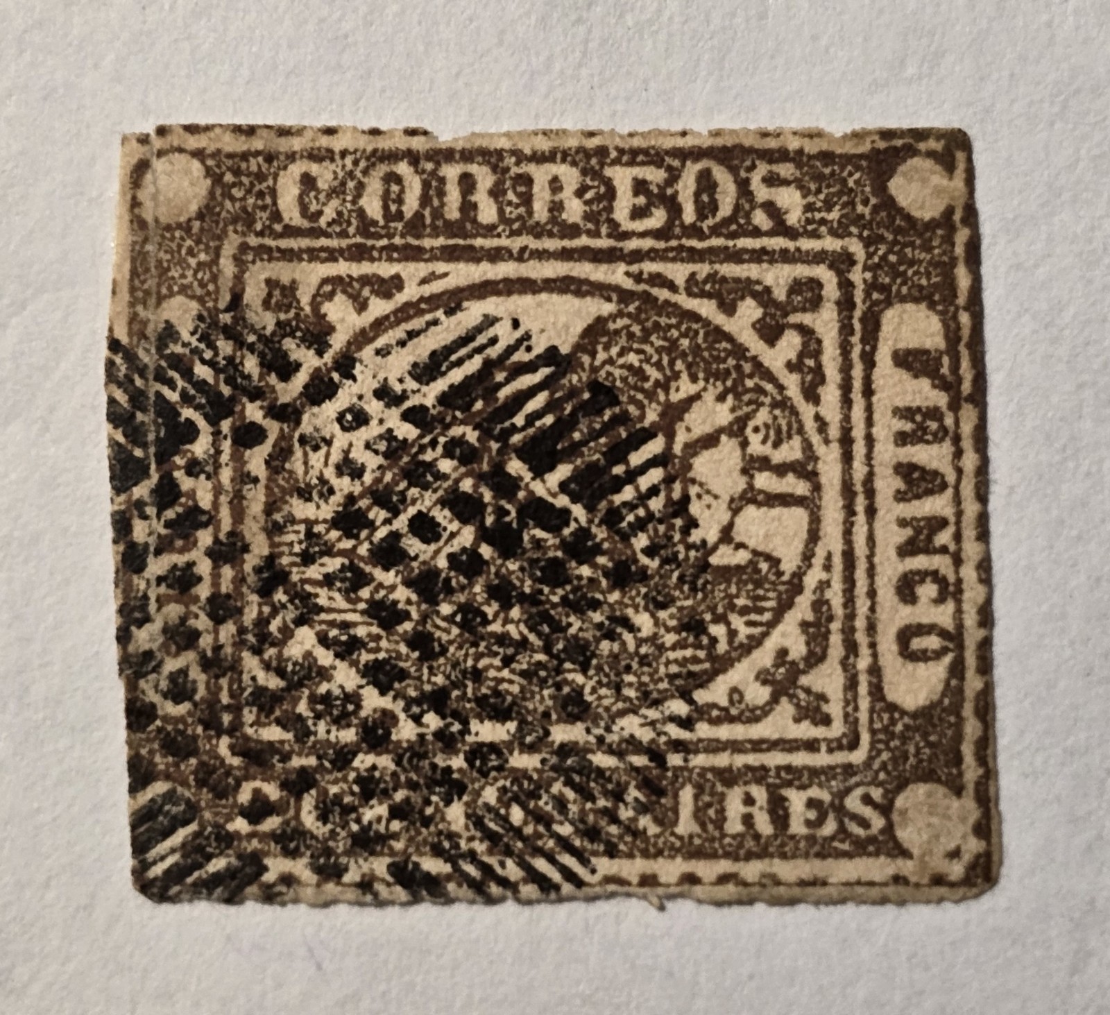 Argentina (Steamship) Scott #6 GJ #9 ($330) - Cuatro reales - Used - VF - 1858
