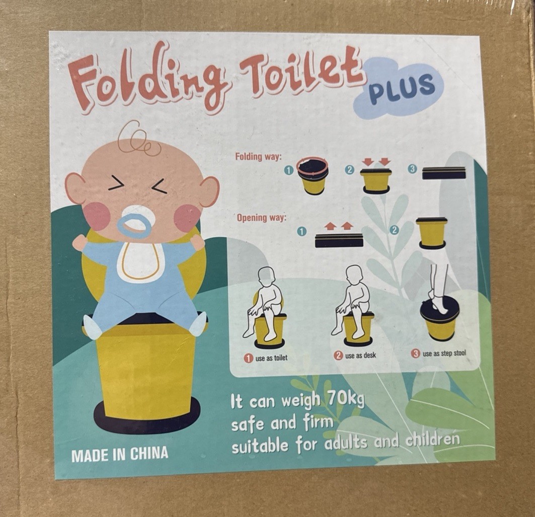 Travel Potty Portable Toilet for Kids,Toilet Training Foldable Travel Potty 