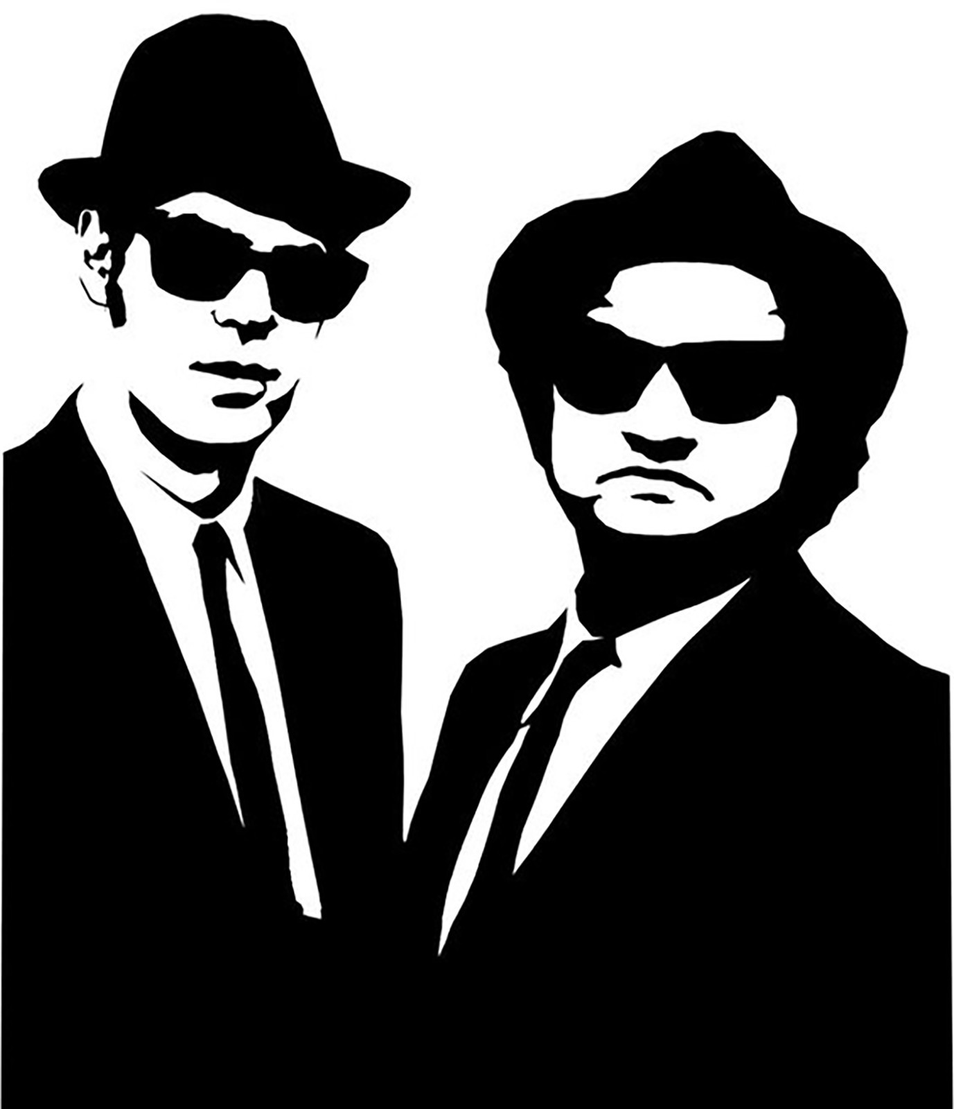 Blues Brother Iron On Transfer For T-Shirt + Other Light & Dark Color Fabrics #1