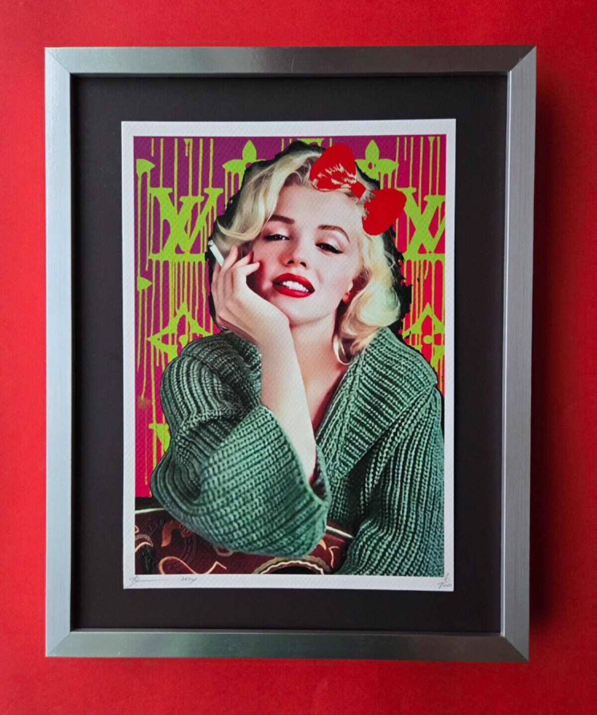 🔥 Death NYC | Hand Signed Original  Pop Art Print MARILYN MONROE #8 COA