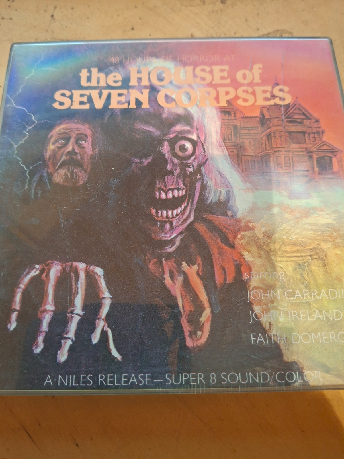 THE HOUSE OF SEVEN CORPSES 1973 SUPER 8 COLOUR SOUND 400FT 8MM CINE FILM