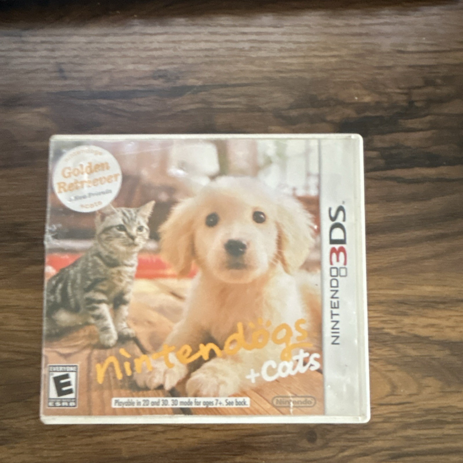 Nintendo 3DS Nintendogs + Cats Original Case and manual Only. poor condition.