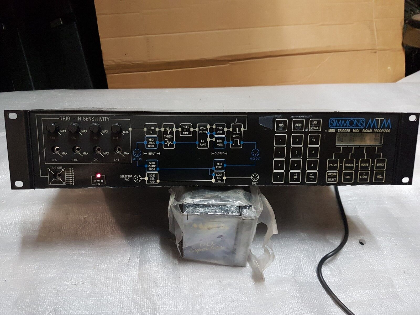 1985 SIMMONS MTM MIDI-Trigger-MIDI Signal Processor - RARE