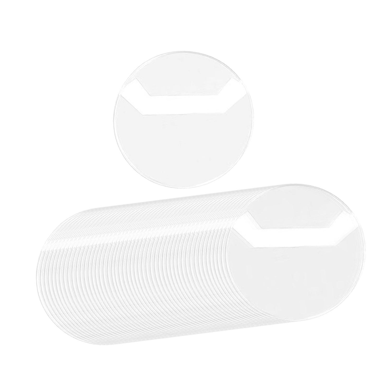 50x Badge Protection Covers Anime Idol Card Sleeves Scratch Resistant Round