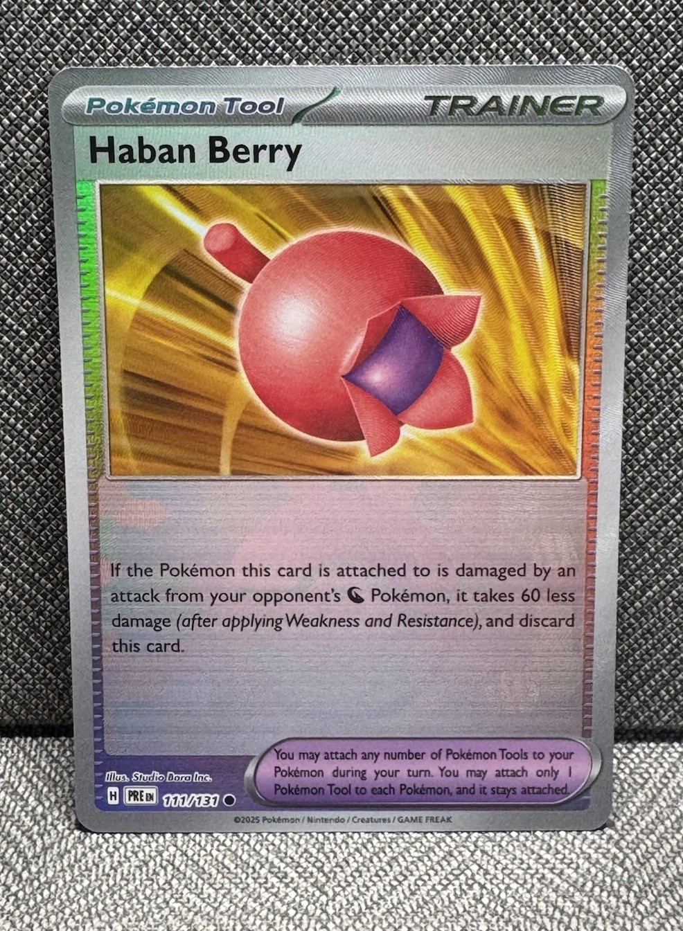 Haban Berry (Poke Ball Pattern) 111/131 Sv: Prismatic Evolutions Holo