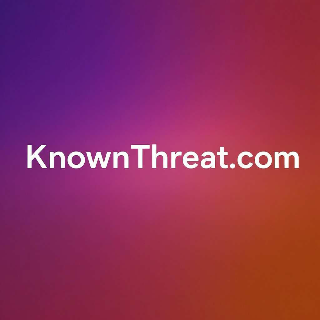 KnownThreat.com - Premium 2-Word .COM Domain Name Security Threats Cyber