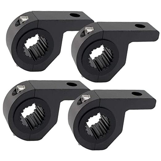 Motorcycle Bull Bar Mounting Bracket 4PCS Horizontal Light Mount 4pcs Mini