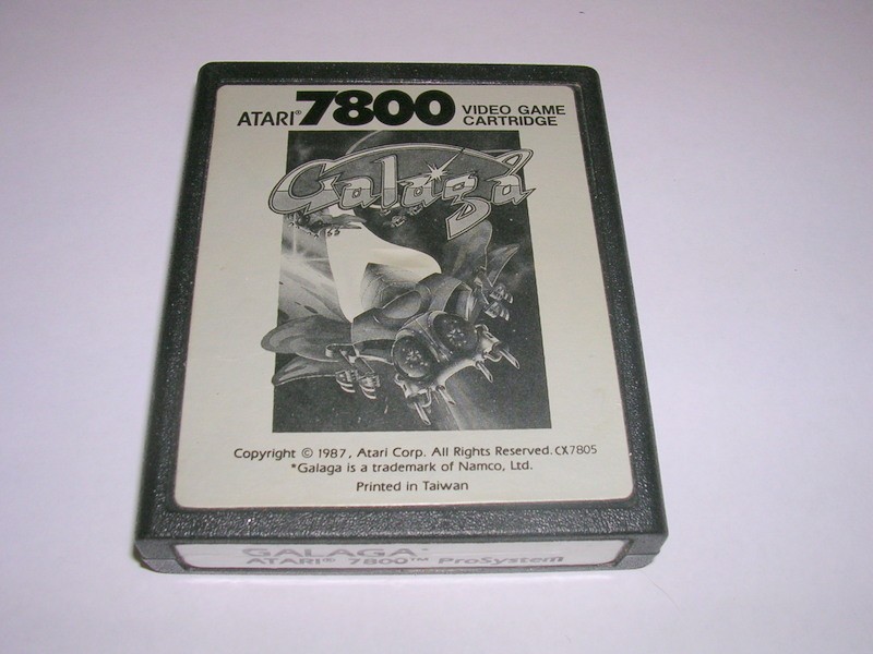 Galaga - Atari 7800 - Vintage Game Cartridge