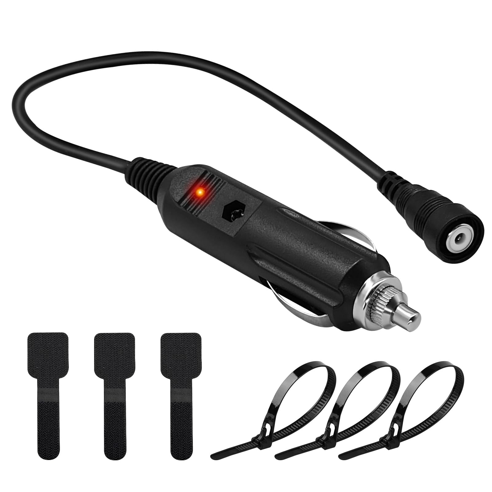 CHolic 12V Cigarette Lighter Socket Port, Black 