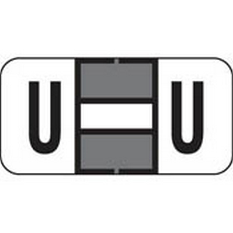 Jeter Compatible "U" Labels, Polylaminated Stock, 3/4 " X 1-1/2" Individual