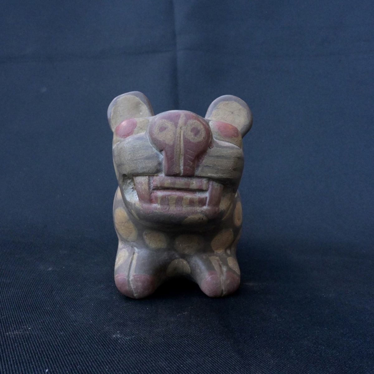 Pre-Columbian Tiahuanaco Ceramic Puma Figurine - Ritual Artifact