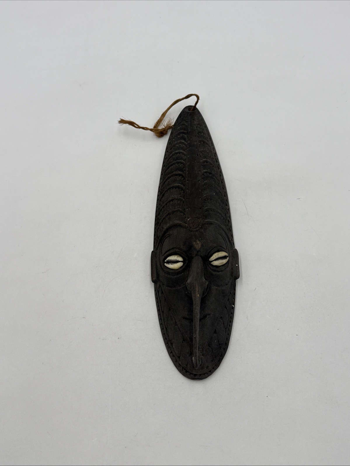 Ancestral Tribal Spirit Mask Tourist hand carved Mindimbit, Papau New Guinea 10"
