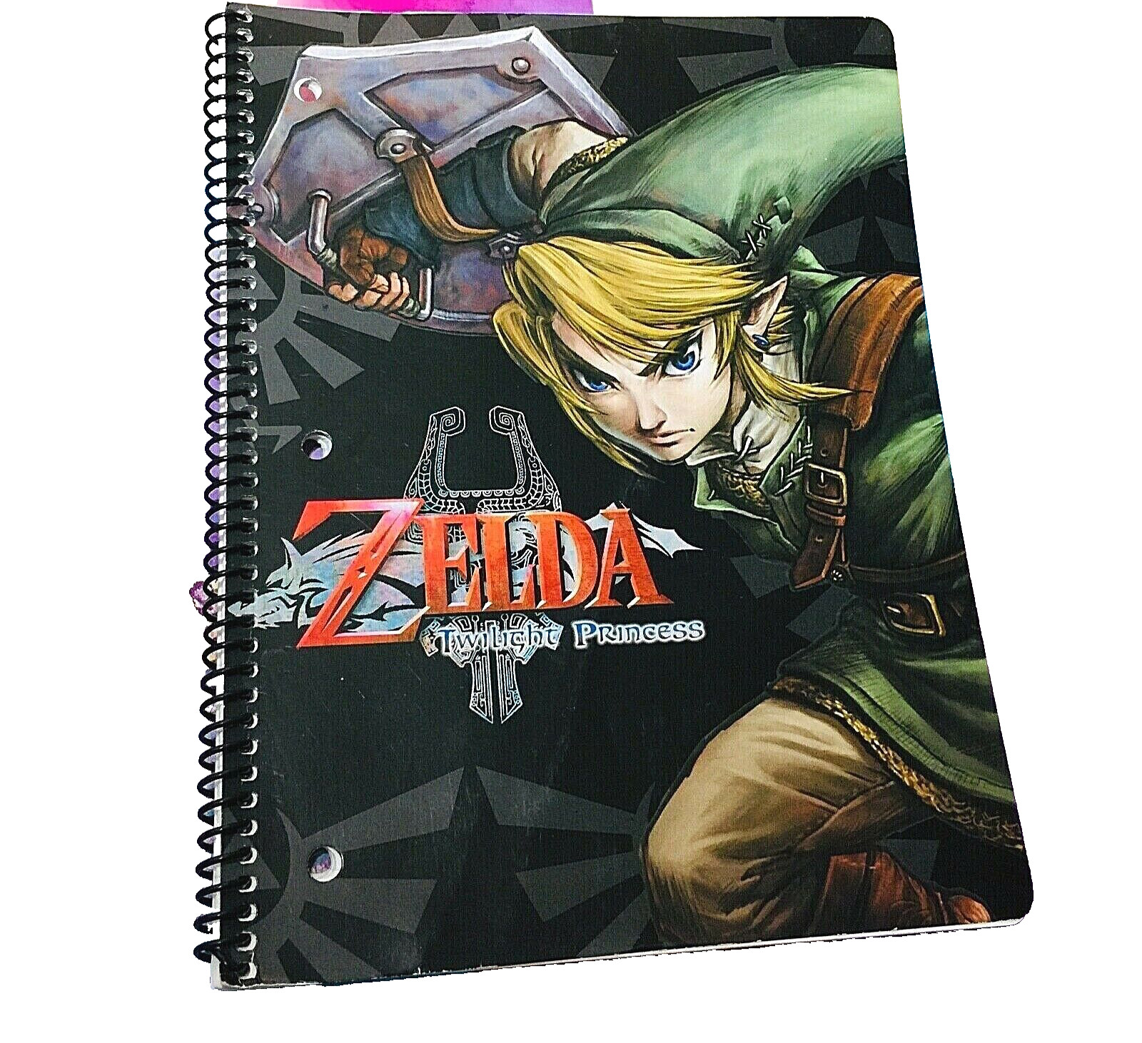 Zelda Notebook Journal 2008 Spiral Nintendo Link Twilight Princess Fantasy Work 