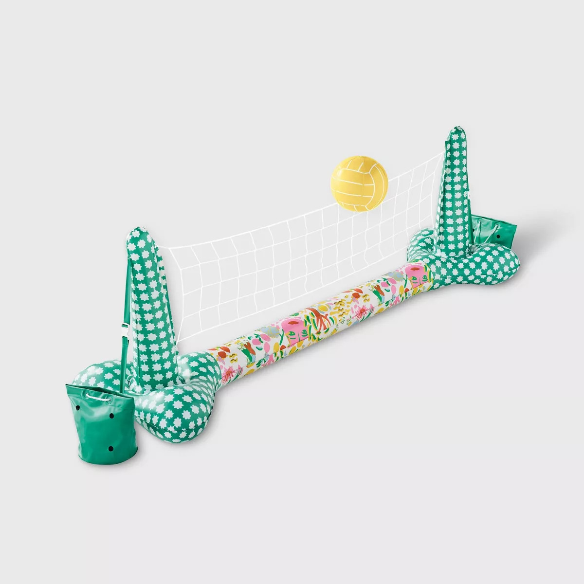 3Pc Vacation Inflatable Volleyball Pool Set Yellow/Green - Roller Rabbit X Targe