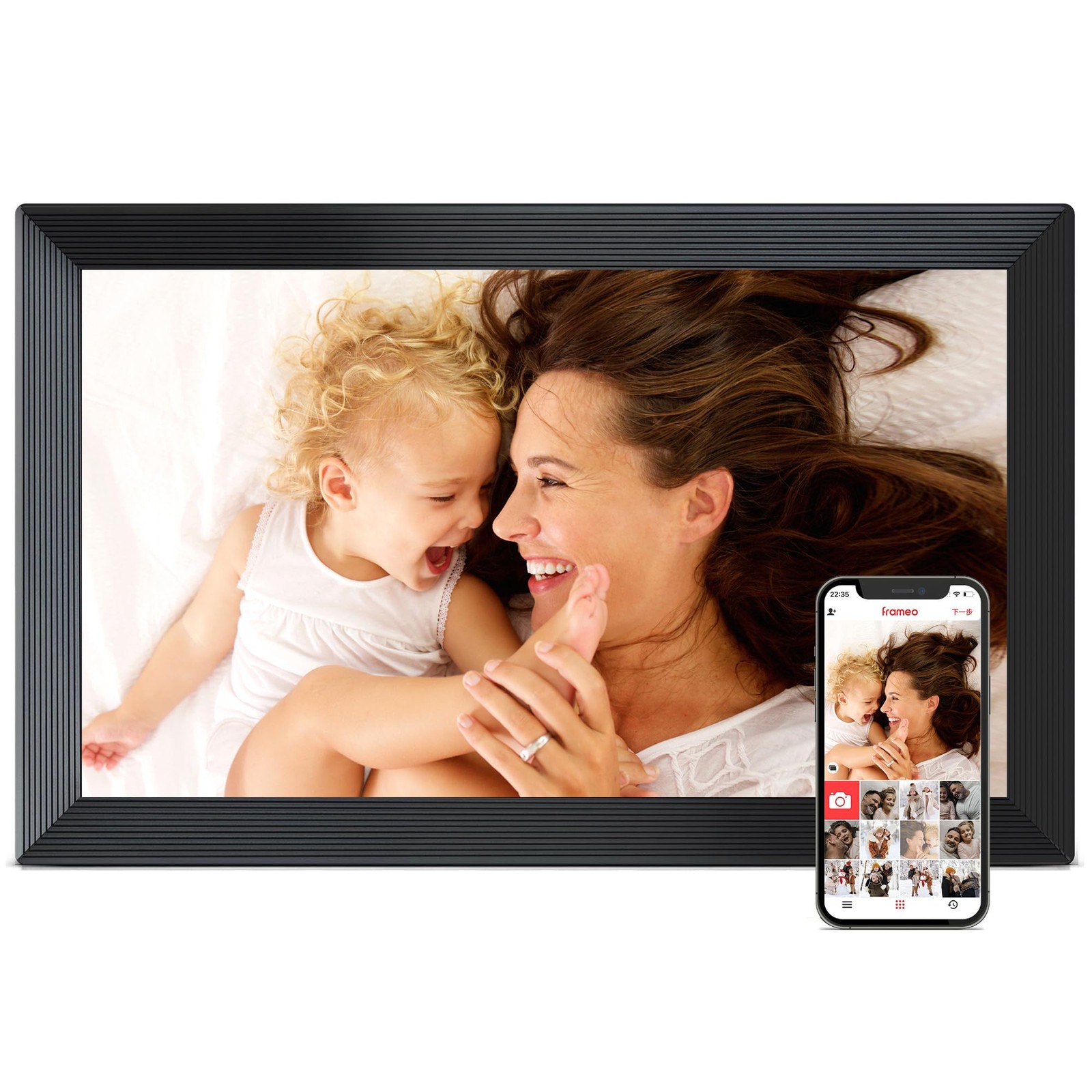 Digital Picture Frame, Frameo 15.6 inch Large Digital Photo Frame WiFi, 1920 ...