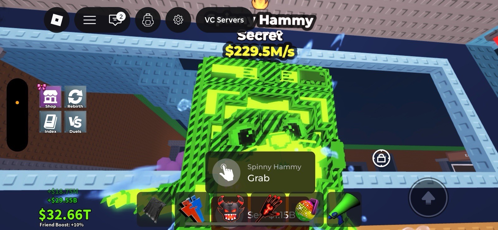 Roblox Spinny Hammy Secret Game Item Asset Virtual Collectible In-Game Item
