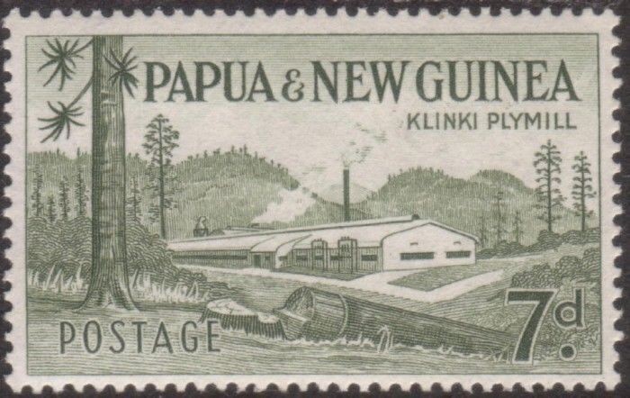 Papua New Guinea 1958 SG20 7d Klinki Plymill MLH