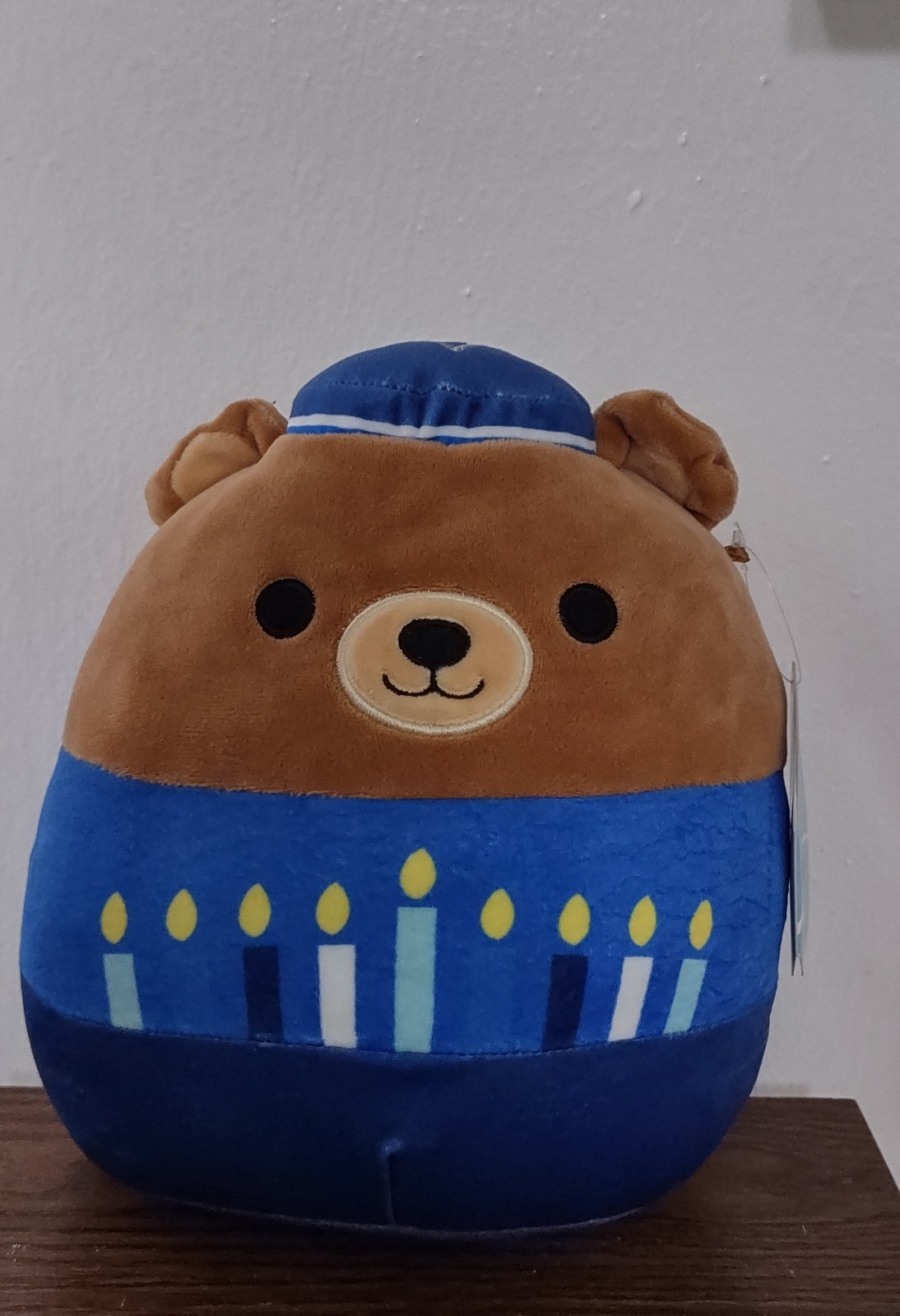 Rare Rafa Jewish Boy Original Squishmallow Kellytoy Hanukkah Menorah - EXC Cond