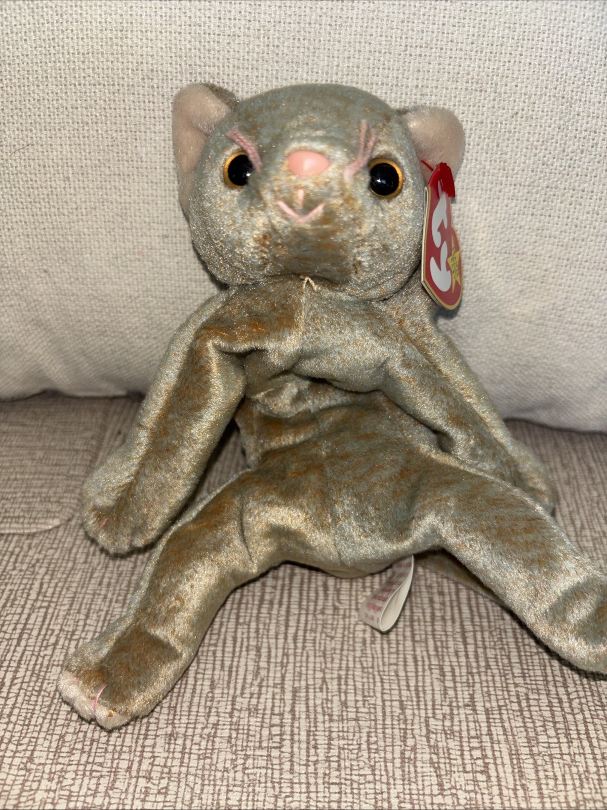 TY Scat the Cat Original Beanie Baby RARE With Tag