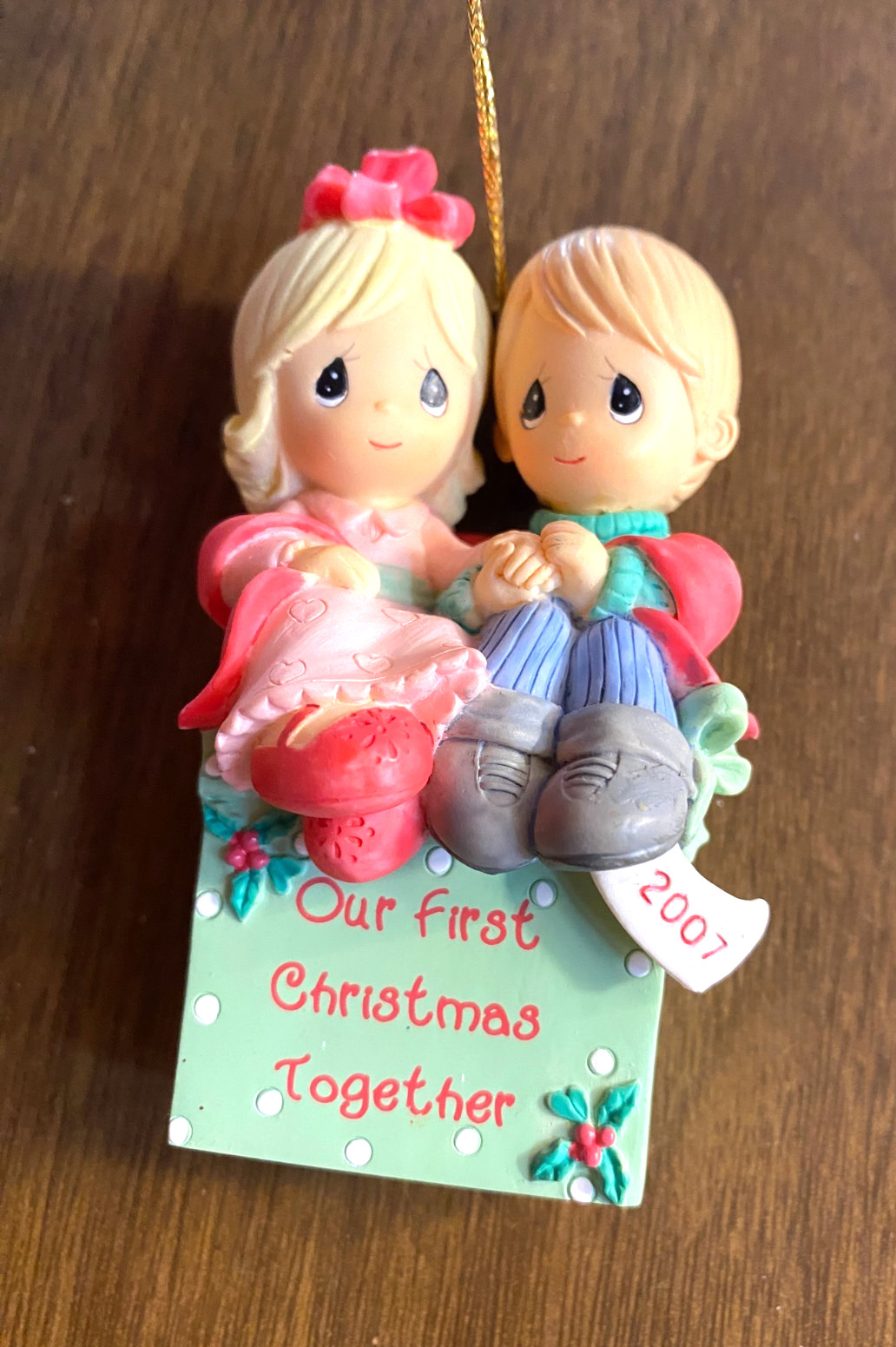 2007 Precious Moments First Xmas Together Christmas Ornament 3.5"