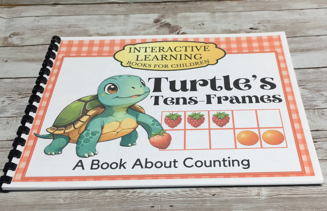 Interactive Learning Books for Children - Turtle’s Tens Frames.